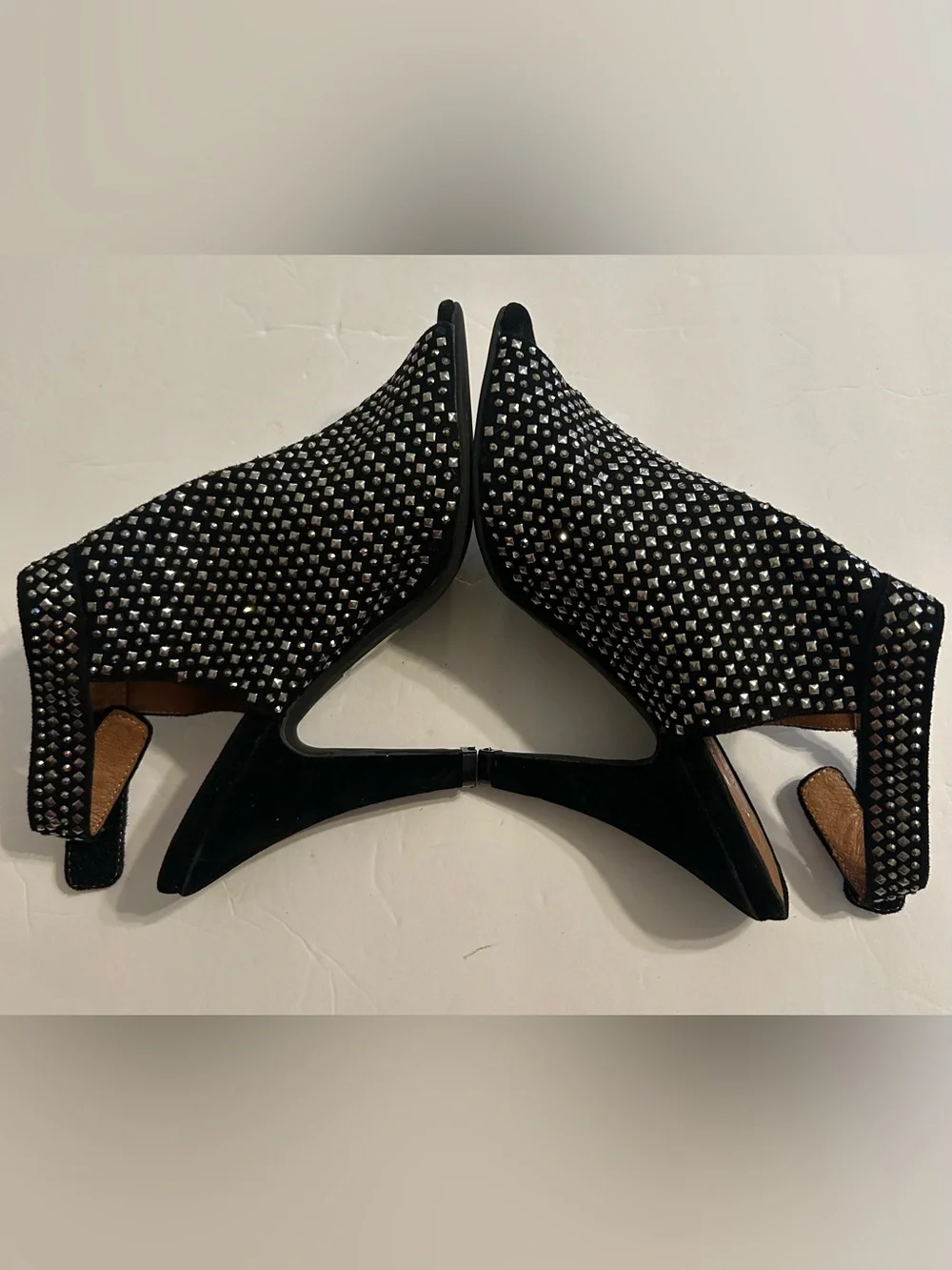Jeffrey Campbell Ibiza Black Studded slip on shoes sz 7